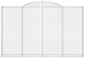 Cestos gabião arqueados 7pcs 300x30x180/200cm ferro galvanizado