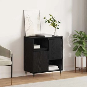 vidaXL Buffet Carvalho preto 60 x 35 x 70 cm Madeira processada