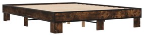 Estrutura de cama 150x200 cm derivados madeira/metal