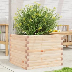 vidaXL Vaso/floreira de jardim 60x60x45,5 cm madeira de pinho maciça
