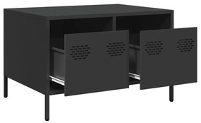 Móvel de TV 68x50x43,5 cm aço laminado a frio preto