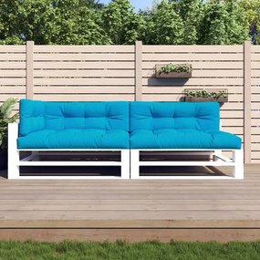 vidaXL Almofadões para paletes 5 pcs tecido azul