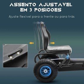 Kart a Pedais para Crianças 5-12 Anos - Azul