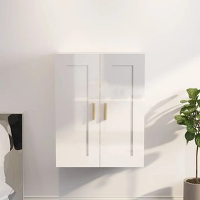 Armário parede 69,5x32,5x90 cm deriv. madeira branco brilhante