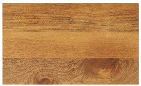 vidaXL Tampo de mesa retangular 60x20x2,5 cm mangueira maciça