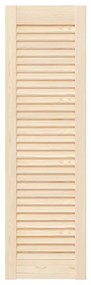 Portas de armário 4 pcs com design de persiana pinho maciço