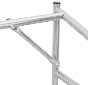 Rack de lenha tampa chuva 100,5x100,5x110,5cm aço galvanizado