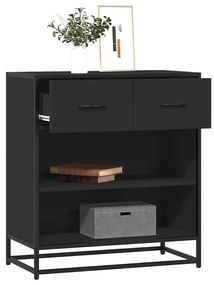 vidaXL Aparador 68x35x76 cm derivados de madeira preto
