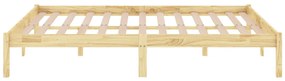 Estrutura de cama 140x190 cm pinho maciço