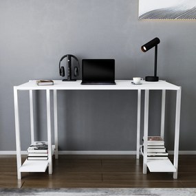 Secretária Academy – Branco – 125,2 cm x 60 cm x 73,8 cm