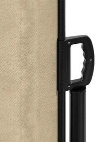 Toldo lateral retrátil 200x600 cm bege