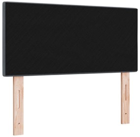 Cabeceira vidaXL Botão Matelassado Cinza Escuro 100 cm Veludo