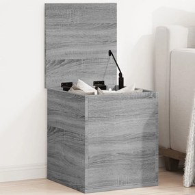 vidaXL Caixa de arrumação 40x42x46 cm derivados madeira cinza sonoma