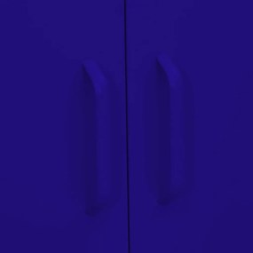 Armário de arrumação aço 80x35x101,5 cm azul-marinho