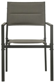 3 pcs conjunto de jantar para exterior aço