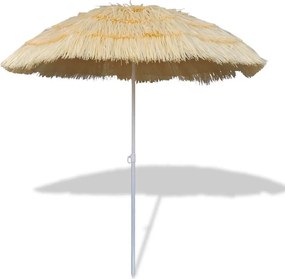 41290 vidaXL Guarda-sol de praia inclinável estilo Havai
