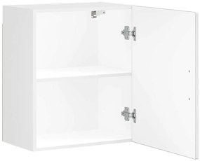 Armários parede cozinha 2 pcs Porto branco brilhante