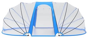 Cúpula de piscina oval 530x410x210 cm