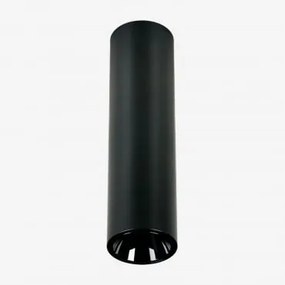 Aplique De Teto Led De Superfície Redondo Ø4 Cm Para Exterior Em Alumínio Luisiana Branco Cálido 2700k & Preto & 3 W & 38º - Sklum