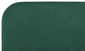 Cama de casal em veludo verde esmeralda 160 x 200 cm FLAYAT Beliani