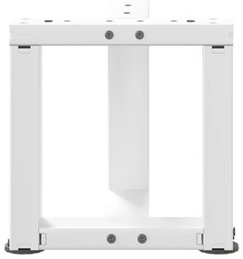 Pés para mesa de centro em forma de T, 2 peças, branco, 30x25x(30-31)