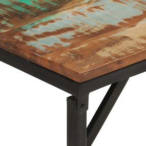 Banco 160x35x46 cm madeira recuperada maciça