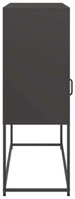 Aparador 100,5x39x107 cm aço laminado a frio preto