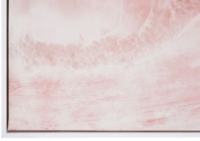 Quadro com motivo de mar 63 x 93 cm rosa e verde SCORDIA Beliani