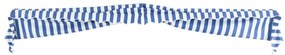 Toldo bistrô 400x120 cm azul e branco