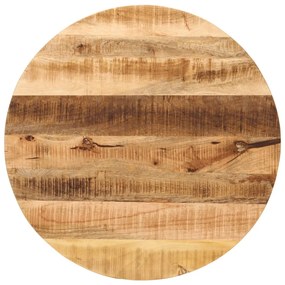 Tampo de mesa redondo Ø70x2,5cm madeira mangueira áspera maciça