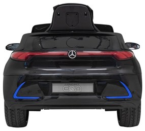 Carro elétrico para Crianças 12V Mercedes Benz AMG EQA Rodas de EVA, Assento de couro Preto