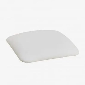 Almofada Quadrada 25x25 Cm Para Banco Em Polipele Lix Branco - Sklum