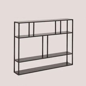 Estante De Parede Modular Em Metal (120 Cm) Thura Negro-de-fumo - Sklum