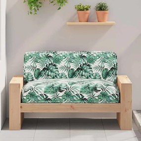 vidaXL Almofada de Pallet para Assento Padrão de Folhas 120x80x12 cm Tecido Oxford