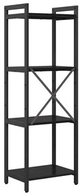 Estante Carvalho preto 40 x 30 x 118 cm Madeira processada
