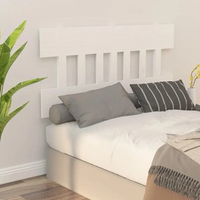 Cabeceira de cama 143,5x3x81 cm pinho maciço branco