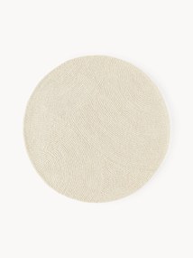 Tapete redondo artesanal em lã Eleni