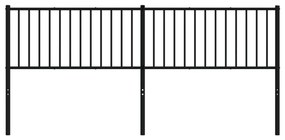 Cabeceira de cama 193 cm metal preto