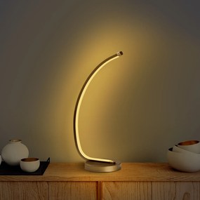 Candeeiro de Mesa Bevel – Dourado – 18 cm x 43 cm x 13 cm