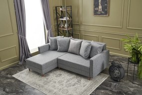 Sofá-Cama de Canto Aydam – Cinzento – 215 x 80 x 93 cm