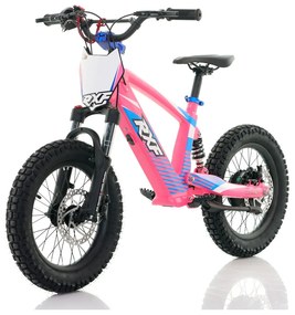 Bicicleta elétrica infantil 350W 16" Roan RXF Evo-S Rosa