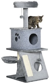 PawHut Árvore Arranhador para Gatos Altura 111cm Torre para Gatos com