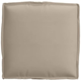Almofadas de Palete para Assento 4 pcs Taupe 40x40x8 cm em Tecido Oxfo