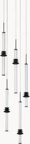 Candeeiro suspenso LED regulável Stalactite
