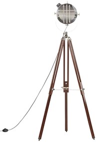 Candeeiro de chão tripé 180 cm madeira de mangueira maciça