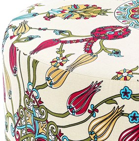 Tuffet Rimini – Branco, Azul, Vermelho, Amarelo, Verde – 65x40x65 cm