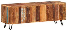 Móvel de TV 110x30x40 cm madeira recuperada maciça