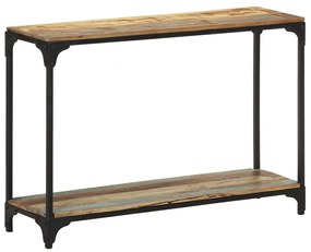 vidaXL Mesa consola 110x30x75 cm madeira recuperada maciça