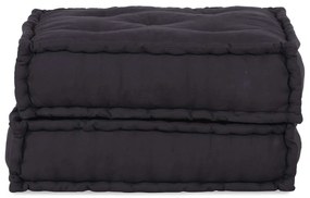 Pufe modular 70x70x36 cm tecido antracite
