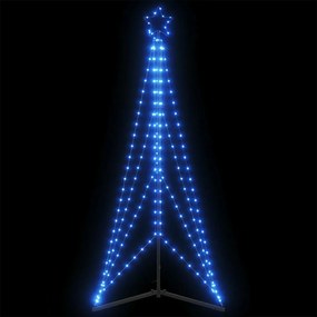 vidaXL LED Árvore de Natal 363 LEDs Azul 182 cm